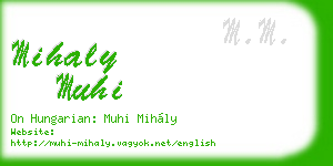 mihaly muhi business card
