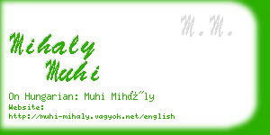 mihaly muhi business card